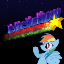 Size: 800x800 | Tagged: safe, rainbow dash, g4, shrug, the more you know