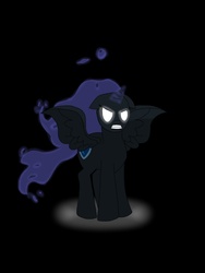 Size: 1536x2048 | Tagged: safe, artist:megcolthebrony, oc, oc only, oc:nyx, glowing eyes, solo