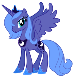 Size: 766x796 | Tagged: safe, artist:pazuzu54, princess luna, alicorn, pony, g4, official, .svg available, castle creator, female, mare, s1 luna, simple background, solo, spread wings, stock vector, svg, transparent background, vector, wings