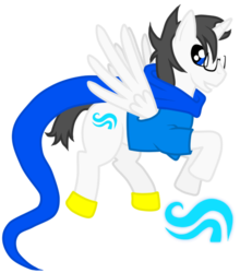 Size: 471x535 | Tagged: safe, artist:kankurounokugutsu, alicorn, pony, god tier, homestuck, hood, john egbert, male, ponified, simple background, solo, species swap, transparent background