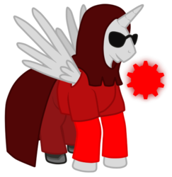 Size: 444x457 | Tagged: safe, artist:kankurounokugutsu, alicorn, pony, dave strider, god tiers, homestuck, hood, male, ponified, simple background, solo, species swap, stallion, sunglasses, transparent background