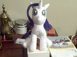 Size: 640x480 | Tagged: artist needed, safe, rarity, pony, g4, customized toy, irl, photo, plushie, solo, toy