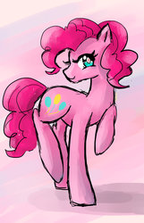 Size: 900x1398 | Tagged: safe, artist:edahi, pinkie pie, earth pony, pony, g4, female, mare, smiling, solo