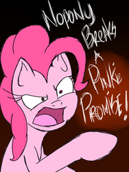 Size: 1200x1600 | Tagged: safe, artist:kyroking, pinkie pie, g4, angry, pinkie promise