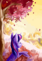 Size: 900x1300 | Tagged: dead source, safe, artist:my-magic-dream, twilight sparkle, pony, g4, eyes closed, female, mare, solo