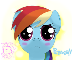 Size: 1250x1050 | Tagged: safe, artist:hoyeechun, pinkie pie, rainbow dash, g4, blushing, book