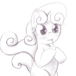 Size: 1000x1000 | Tagged: safe, artist:kryptchild, sweetie belle, g4, color me, juice box, sketch