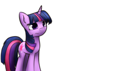 Size: 1024x576 | Tagged: safe, artist:dshou, twilight sparkle, pony, unicorn, g4, female, mare, simple background, solo, standing, transparent background, wavy mouth