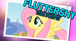 Size: 856x467 | Tagged: safe, fluttershy, g4, commercial, hub logo, hubble, youtube link