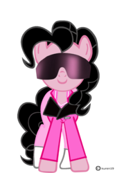 Size: 600x905 | Tagged: safe, artist:kuren247, pinkie pie, g4, bret hart, simple background, transparent background, vector, wwe