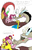 Size: 1308x2040 | Tagged: safe, artist:mickeymonster, discord, pinkie pie, g4, female, kissing, male, mistletoe, ship:discopie, shipping, straight