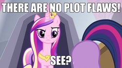 Size: 1278x718 | Tagged: safe, edit, edited screencap, screencap, queen chrysalis, twilight sparkle, a canterlot wedding, g4, adventure in the comments, ass up, butt, caption, fake cadance, plot, pun