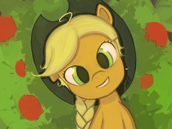 Size: 1600x1200 | Tagged: safe, artist:maxtaka, applejack, earth pony, pony, g4, female, solo