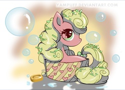 Size: 892x647 | Tagged: safe, artist:angelwaveo6, oc, oc only, pony, bubble, soap, solo