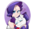 Size: 3000x2500 | Tagged: safe, artist:mrw32, rarity, human, pony, g4, abstract background, cute, eye clipping through hair, eyes closed, heart, high res, human ponidox, humanized, raribetes, solo