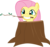 Size: 4295x4064 | Tagged: safe, artist:oceanity, fluttershy, g4, absurd resolution, fluttertree, simple background, transparent background, tree, tree costume, vector