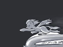 Size: 1280x960 | Tagged: safe, artist:agm, pegasus, pony, car, figurine, hood ornament