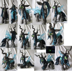 Size: 4000x3963 | Tagged: safe, artist:rens-twin, queen chrysalis, changeling, g4, irl, photo, plushie, solo