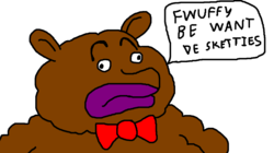 Size: 1241x695 | Tagged: artist needed, safe, fluffy pony, blackface, bowtie, solo