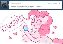 Size: 638x447 | Tagged: safe, pinkie pie, ask pinkie pie, g4, cupcake