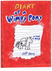 Size: 900x1238 | Tagged: safe, artist:bry-guy, earth pony, pony, book, book cover, colt, diary of a wimpy kid, foal, greg heffley, male, ponified, solo