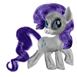 Size: 864x864 | Tagged: safe, rarity, pony, g4, creepy, nightmare fuel, realistic, simple background, solo, white background