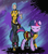 Size: 1923x2200 | Tagged: safe, artist:steptrool, twilight sparkle, human, pony, g4, borderlands, crossover, maya, runes