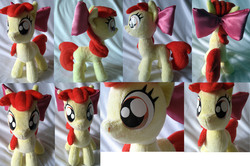 Size: 4000x2648 | Tagged: safe, artist:rens-twin, apple bloom, earth pony, pony, g4, irl, photo, plushie, solo