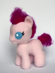 Size: 1000x1330 | Tagged: safe, artist:ivy-cinder, pinkie pie, earth pony, pony, g4, baby, irl, photo, plushie, solo