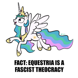 Size: 1024x1024 | Tagged: safe, artist:derkrazykraut, princess celestia, pony, g4, female, flying, government, happy, op is a duck, simple background, smiling, solo, transparent background, trivia