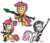 Size: 1024x885 | Tagged: safe, artist:derkrazykraut, apple bloom, scootaloo, sweetie belle, earth pony, pegasus, pony, unicorn, g4, ak-47, akm, cutie mark crusaders, dragunov, female, filly, foal, gun, islam, jihad, keffiyeh, religion, rifle, rpg, rpg-7, scope, simple background, sniperskya vintovka dragunova, svd, terrorist, text, transparent background, trio