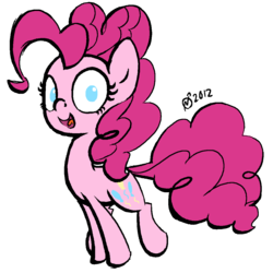 Size: 1122x1124 | Tagged: safe, artist:derkrazykraut, pinkie pie, g4, happy, smiling