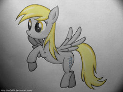 Size: 1024x768 | Tagged: safe, artist:ap0st0l, derpy hooves, pegasus, pony, g4, female, mare, smiling