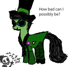 Size: 500x471 | Tagged: safe, artist:renegadetax, hat, once-ler, ponified, the lorax