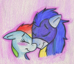 Size: 1562x1363 | Tagged: safe, artist:frankilew, rainbow dash, soarin', g4, female, male, ship:soarindash, shipping, straight