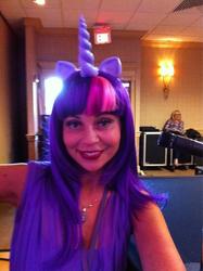 Size: 600x803 | Tagged: safe, twilight sparkle, human, g4, brony queen, canterlot gardens convention, cosplay, irl, irl human, photo, solo, tara strong