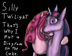 Size: 3300x2550 | Tagged: safe, artist:obscuredragom, pinkie pie, twilight sparkle, g4, duo, high res