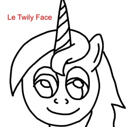 Size: 5000x5000 | Tagged: safe, shining armor, g4, absurd resolution, le, twily face