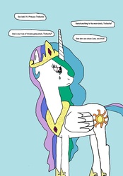 Size: 1279x1836 | Tagged: safe, artist:red-supernova64, princess celestia, g4, abuse, celestiabuse, crying, mocking, trollestia