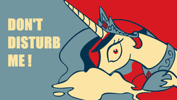 Size: 1920x1080 | Tagged: safe, artist:einlustigervogel, princess celestia, g4, drugs, propaganda, shepard fairey