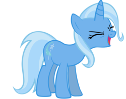 Size: 1280x1009 | Tagged: safe, artist:rattipack, trixie, pony, unicorn, g4, eyes closed, female, flutteryay, happy, mare, open mouth, simple background, transparent background, yay, yelling