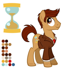 Size: 504x504 | Tagged: safe, artist:lissystrata, doctor whooves, time turner, earth pony, pony, g4, crossover, david tennant, doctor who, ponified, reference sheet, simple background, solo, tenth doctor, the doctor, transparent background