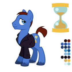Size: 504x504 | Tagged: safe, artist:lissystrata, doctor whooves, time turner, earth pony, pony, g4, christopher eccleston, crossover, doctor who, ninth doctor, peacoat, ponified, reference sheet, simple background, the doctor, transparent background