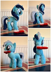 Size: 906x1280 | Tagged: safe, artist:bitterxtea, minuette, pony, g4, irl, photo, plushie, solo, toothbrush