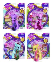 Size: 500x600 | Tagged: safe, flam, flim, fluttershy, pinkie pie, rainbow dash, twilight sparkle, pony, g4, official, the super speedy cider squeezy 6000, brushable, cardboard twilight, crystal empire, dvd, hasbro, hub logo, hubble, irl, my little pony logo, my little pony: friendship is magic logo, photo, ribbon, stock vector, teacup, teapot, tinsel, toy, trophy