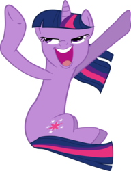 Size: 1669x2170 | Tagged: safe, twilight sparkle, g4, :d, open mouth, simple background, sitting, smiling, transparent background, vector, wat