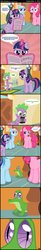 Size: 1024x6185 | Tagged: safe, artist:wildtiel, gummy, pinkie pie, rainbow dash, spike, twilight sparkle, g4, ponyville confidential, comic, tenso