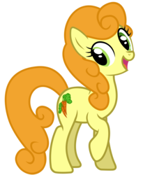 Size: 4500x5500 | Tagged: safe, carrot top, golden harvest, earth pony, pony, g4, absurd resolution, cute, female, mare, open mouth, simple background, solo, transparent background, vector
