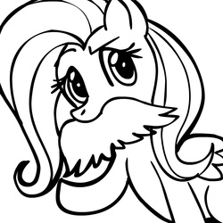 Size: 945x945 | Tagged: safe, artist:megasweet, fluttershy, pegasus, pony, g4, black and white, female, grayscale, mare, monochrome, moustache, raised eyebrow, raised hoof, solo
