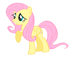 Size: 6173x4923 | Tagged: safe, artist:solusjbj, fluttershy, pegasus, pony, g4, absurd resolution, female, mare, raised hoof, simple background, solo, transparent background, vector